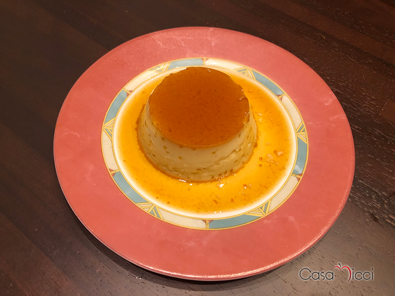 Crème caramel all'arancia